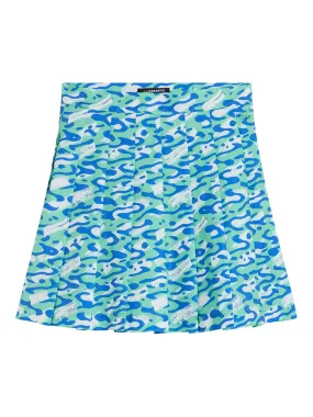 Adina Print Skirt / Caldera Jade Cream