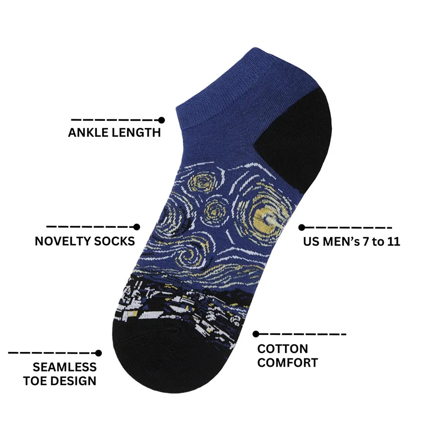 Beer Printed Ankle Socks