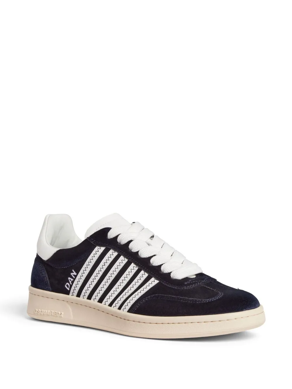 Boxer velvet low-top sneakers