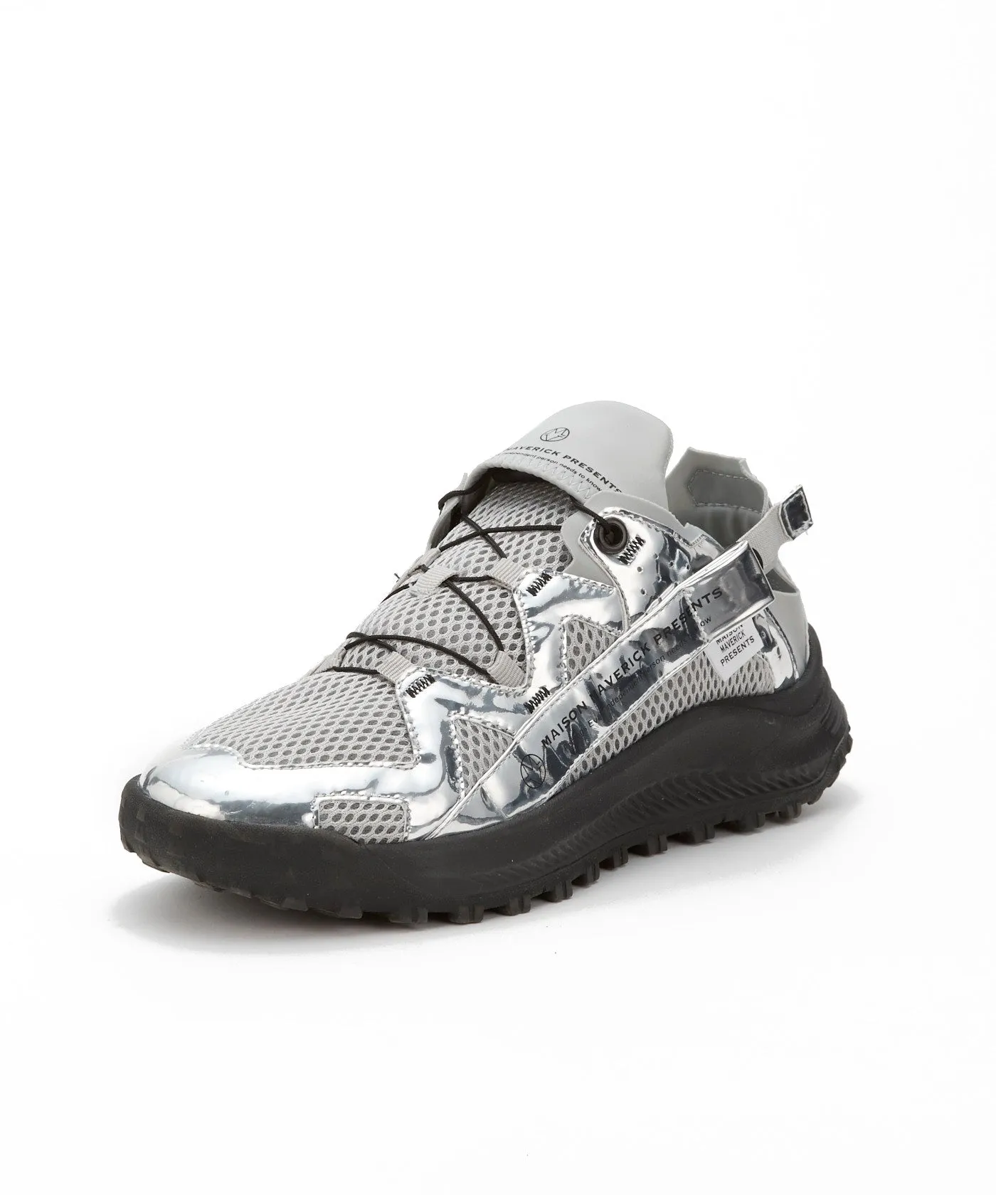 Easy Strap Track Sneakers - Silver