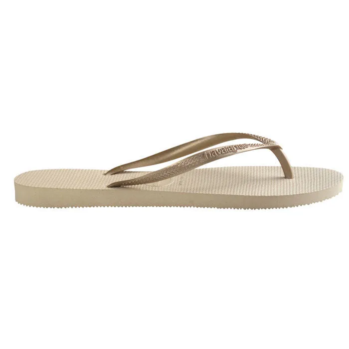 Havaianas Slim Gold Flip Flops