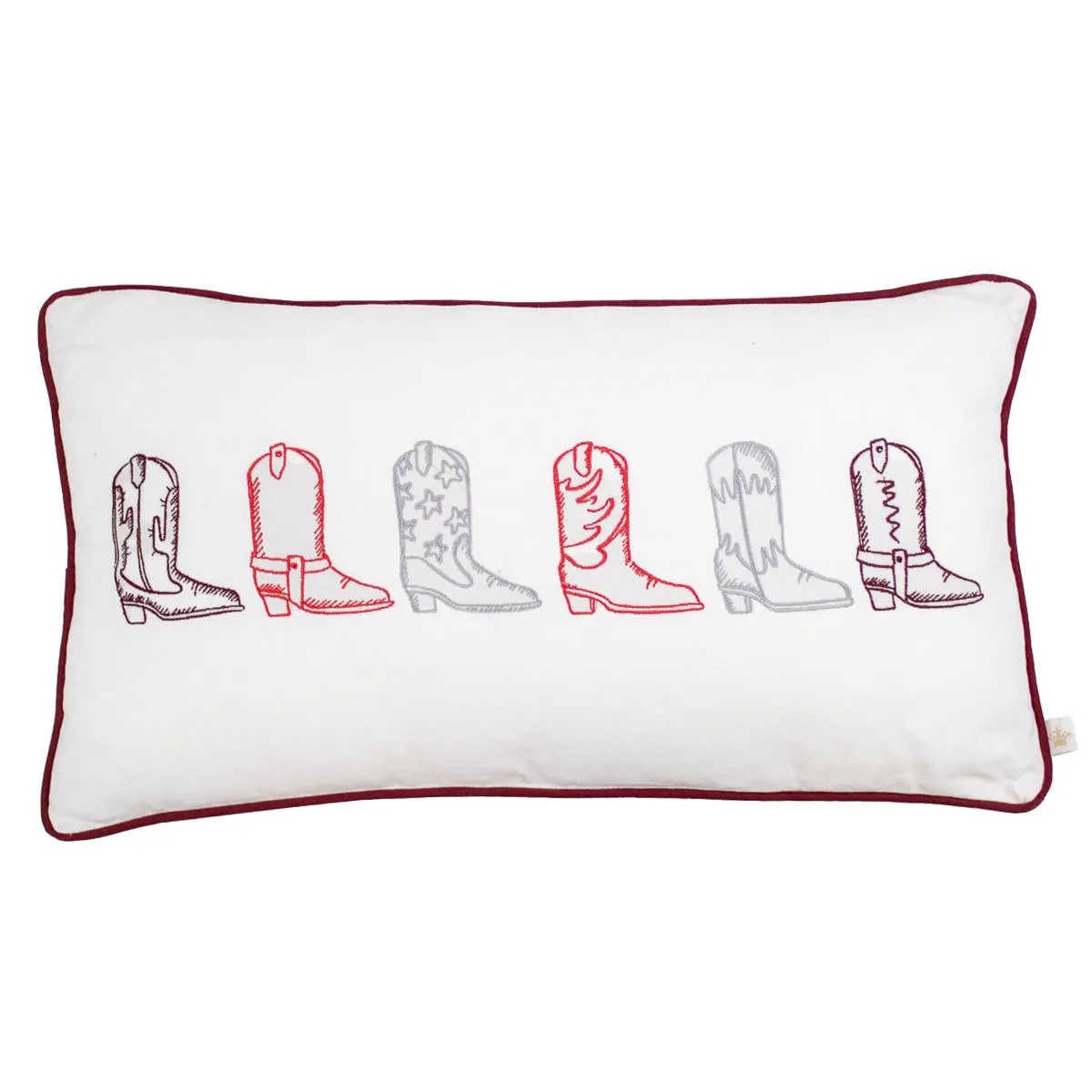 Howdy Girl Embroidered Pillow