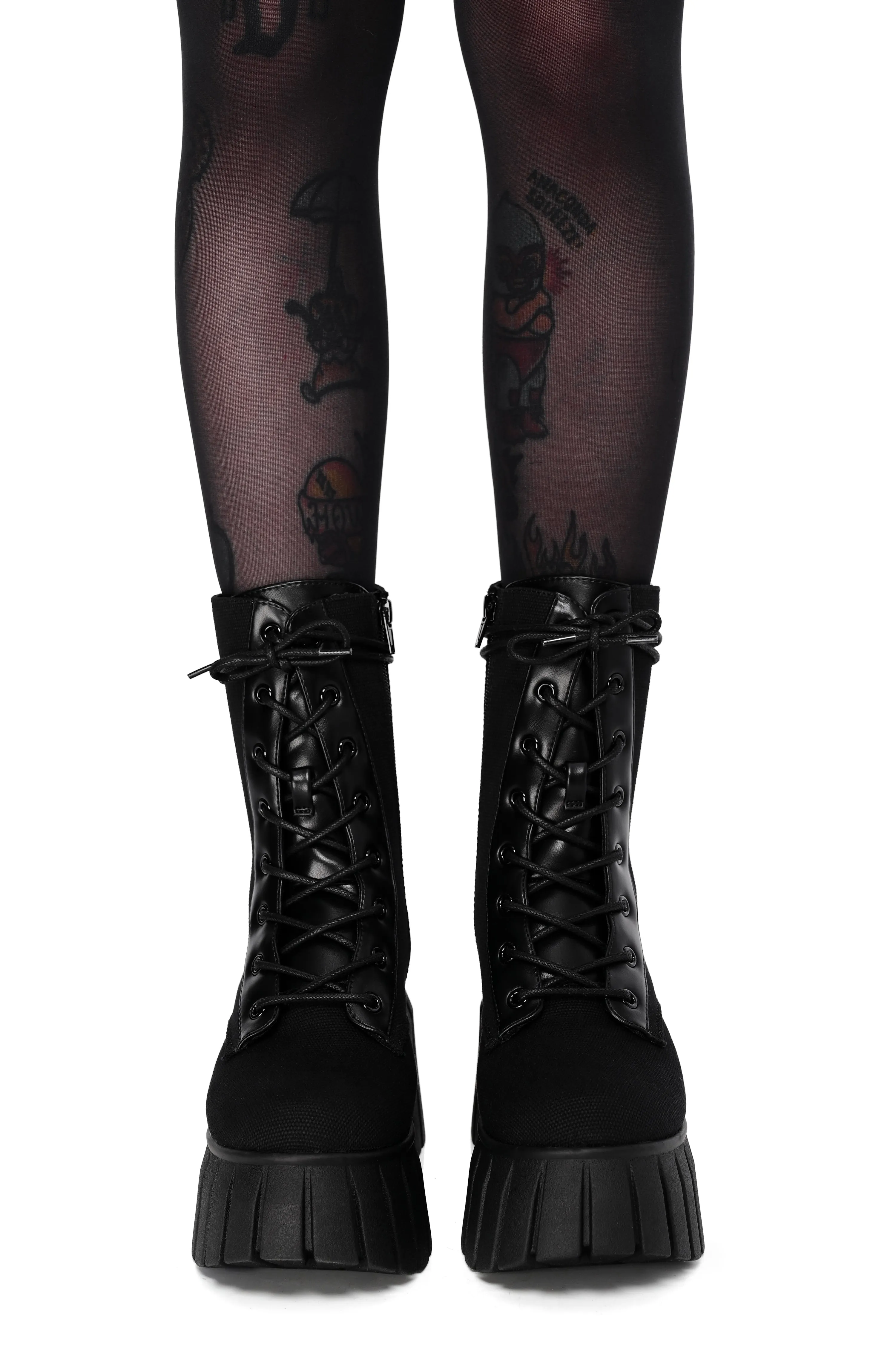 Max Platform Boots - Canvas