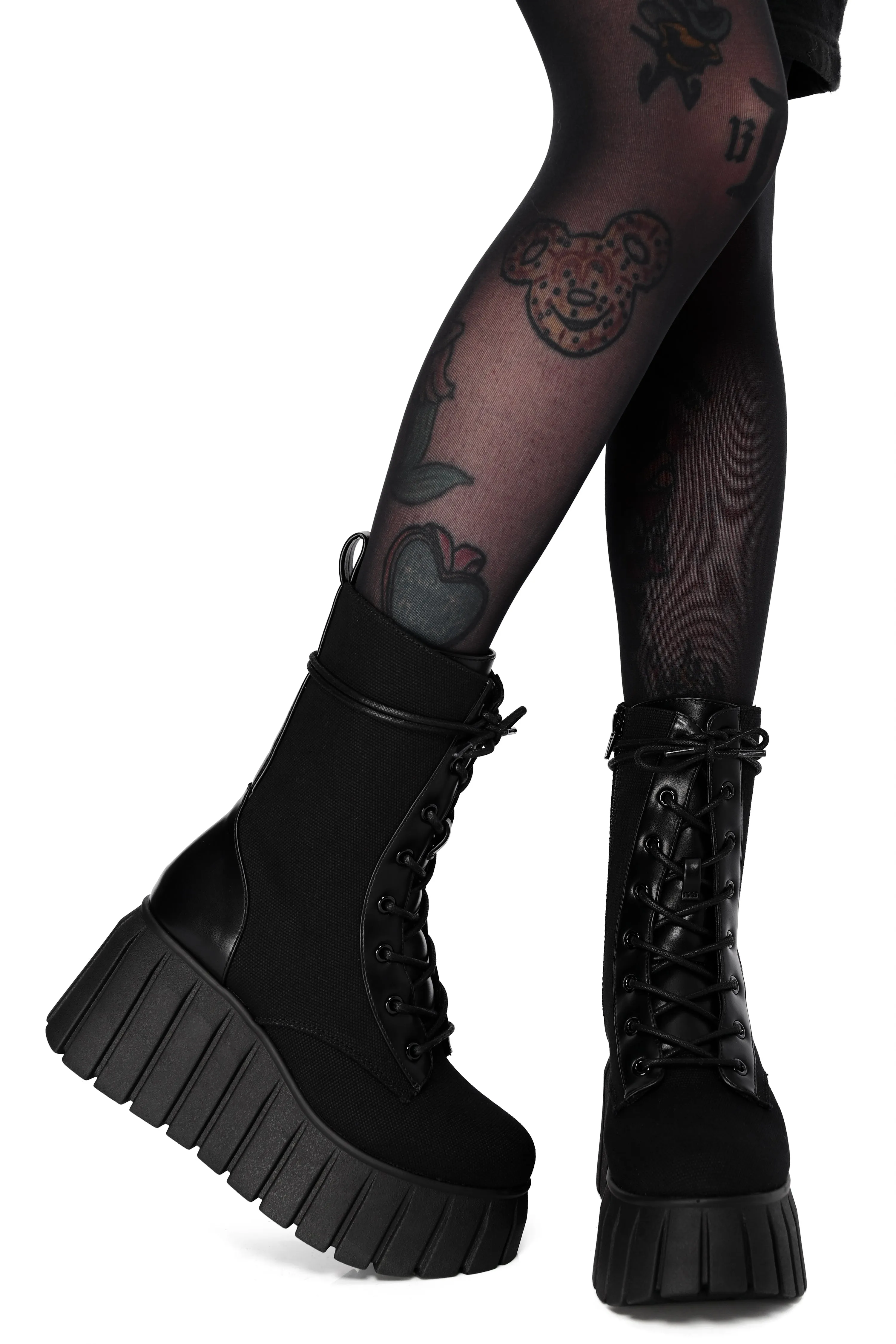 Max Platform Boots - Canvas