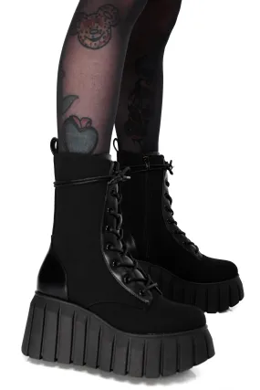 Max Platform Boots - Canvas