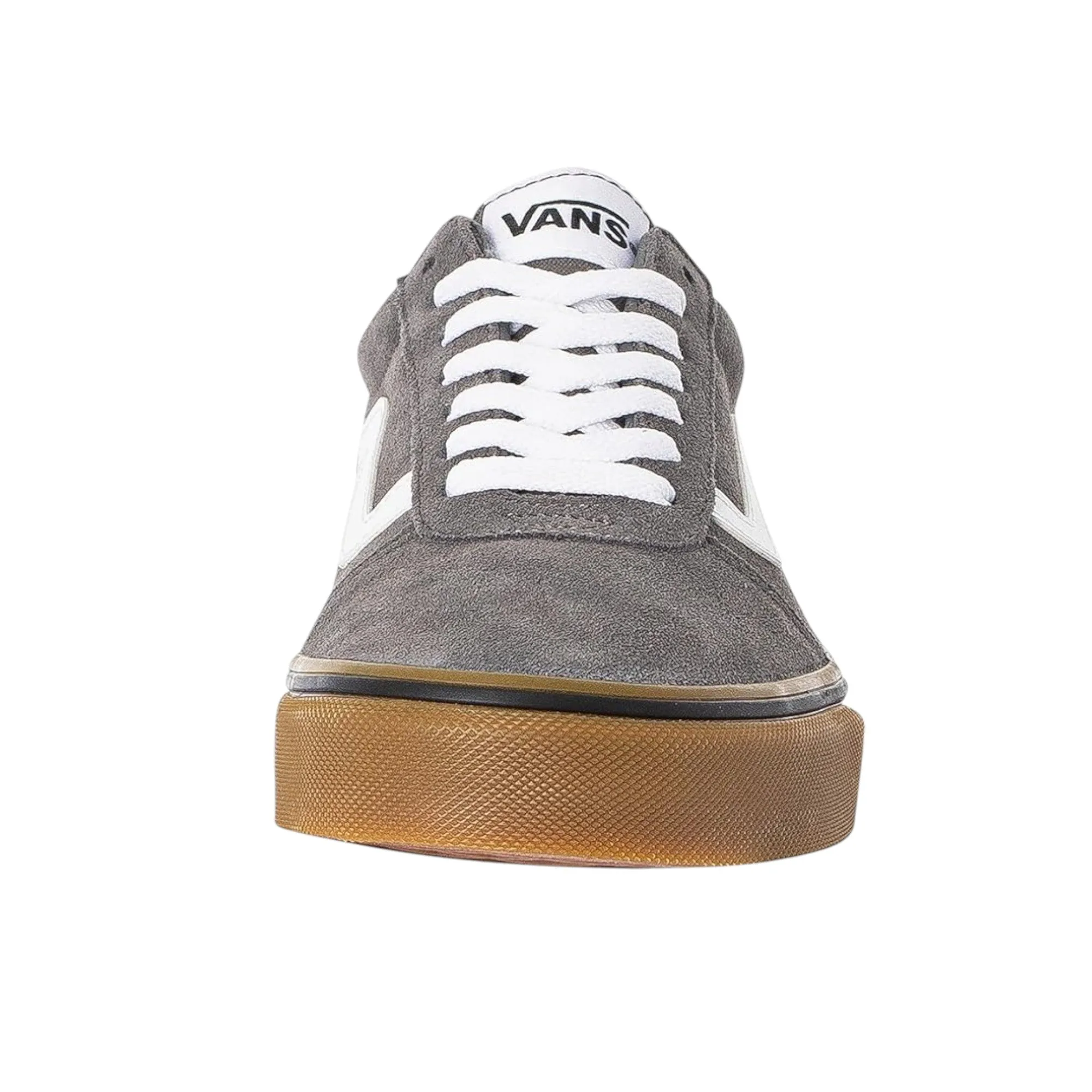Mens Vans Ward Suede Shoes Pewter/Gum
