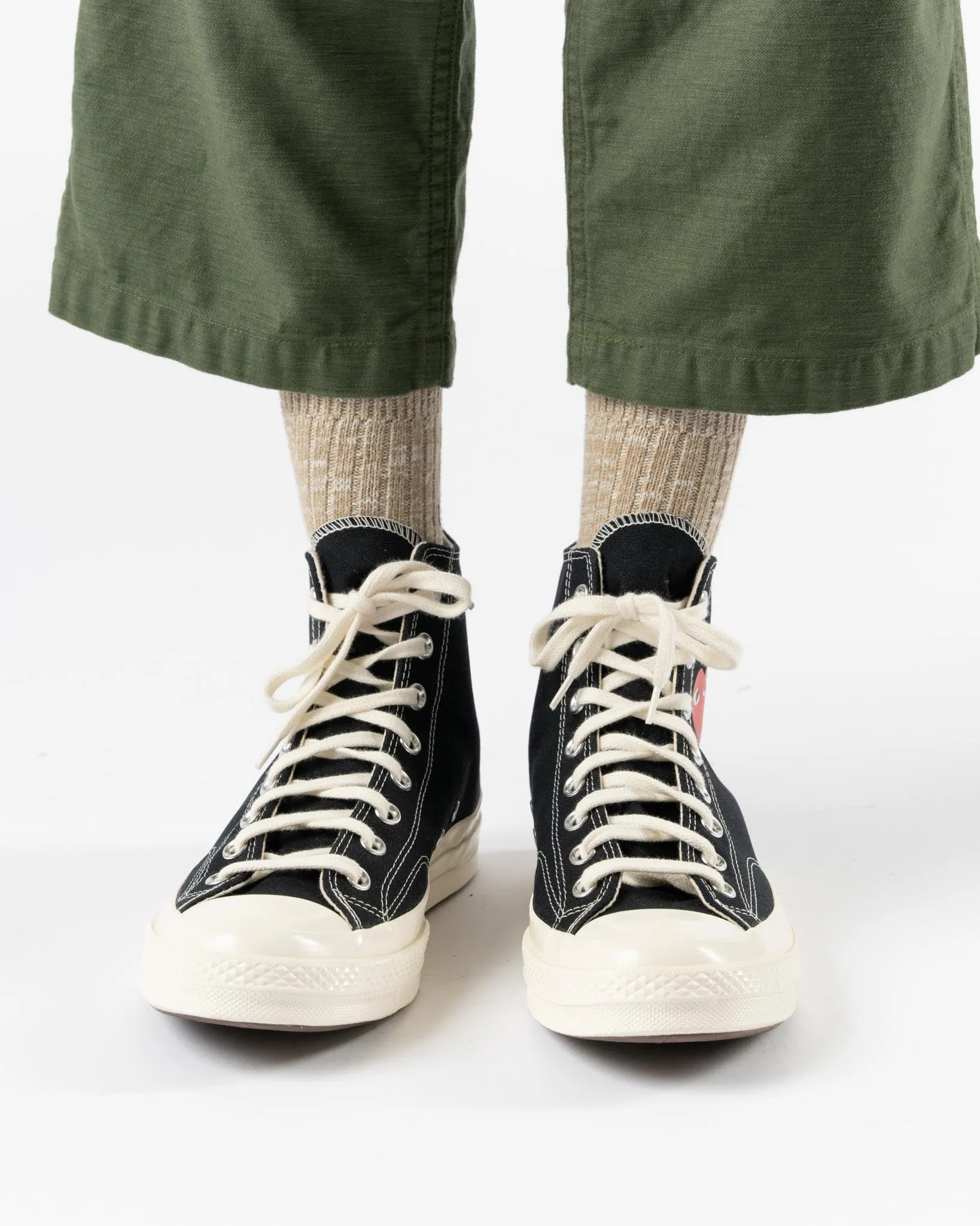 PLAY Converse x COMME des GARÇONS Multi Heart High Top in Black