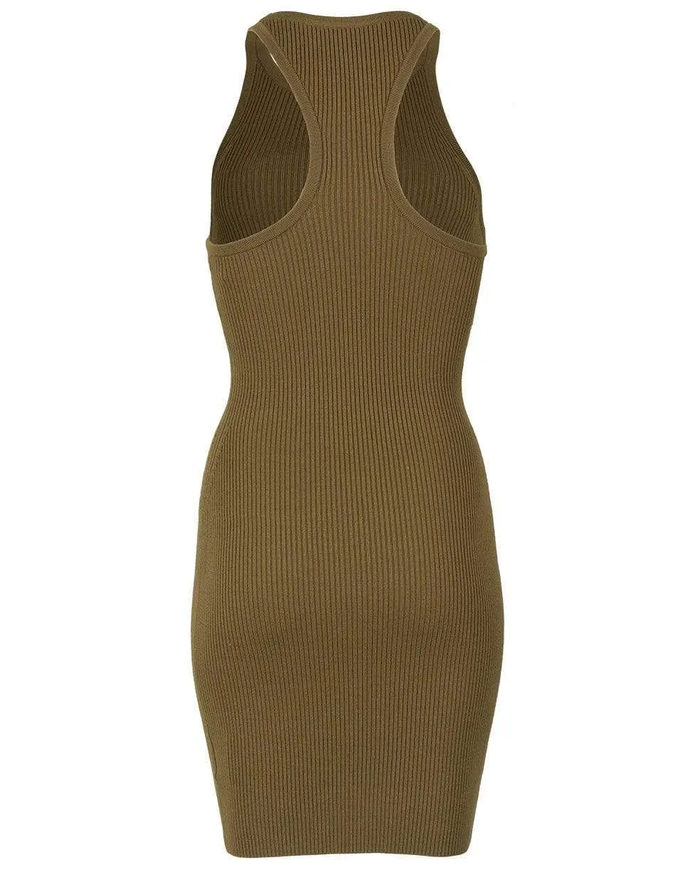 Racerback Ribbed Tank Dress