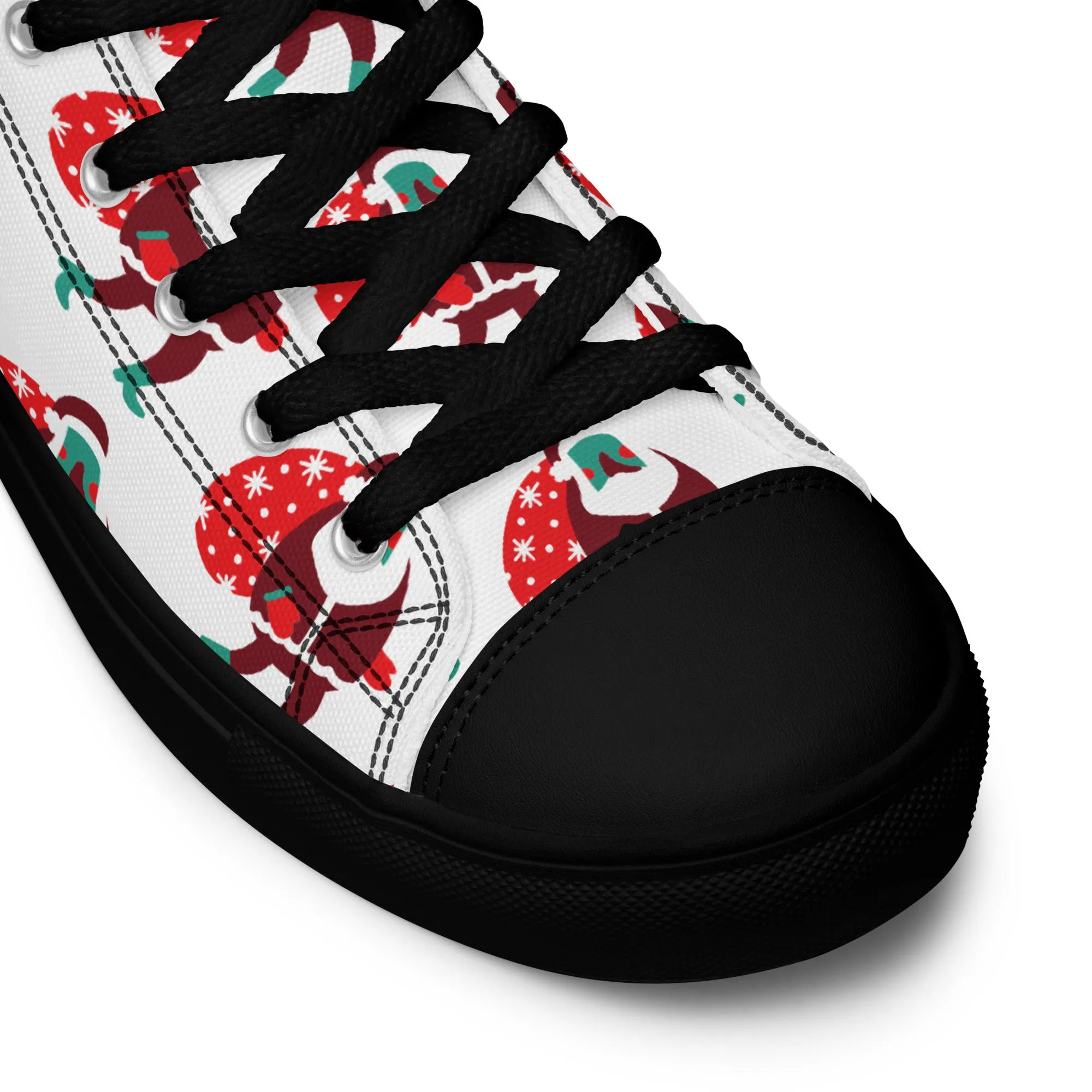 Women Christmas High Top Canvas Shoes (Glamourange Holiday Magic Canvas Shoes For Women - 0012)
